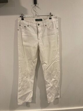 Lauren Jeans Co. by Ralph Lauren white denim jeans